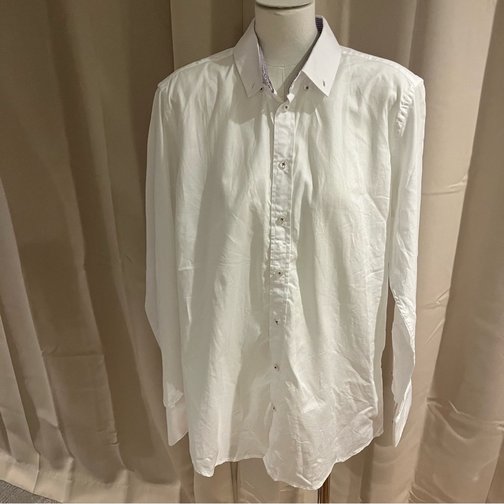 Christian Lacroix White Button Down Dress Shirt